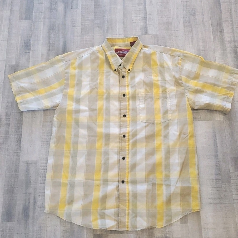 Thrasher Vintage 90s No Contest Button Down Shirt XL Plaid Short Sleeve Skater